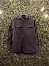 Carhartt S215 BLK Shirt Jacket Men XL Black Heavy Cotton Twill Workwear