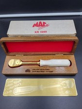 Mac Tool 24k Gold Plated 3/8 XR 1990 Limited Edition Ratchet white handle box