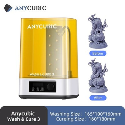 ANYCUBIC Wash & Cure 3 Resin 3D Printer Cleaning Curing Station 2 in 1 Machine