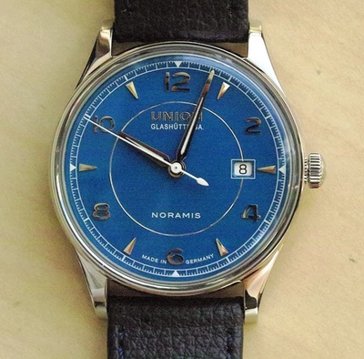 UNION GLASHÜTTE Uhr Noramis Date Blue   Ref. D016.407.16.047.00   NEU FULL SET - Bild 1 von 4