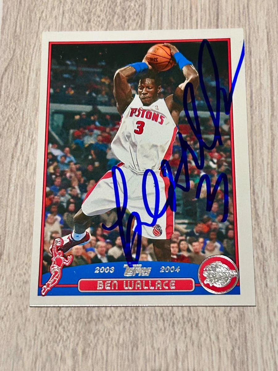 Ben Wallace Basketball Autographed Sports Trading Cards