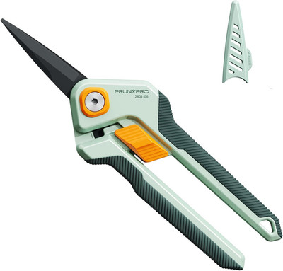 Garden Scissors Pruning Shears Sharp Stainless Steel Non-Stick Teflon Coating Bl