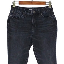 Time  Tru women curvy high rise skinny jeans size 4 stretch black charcoal wash