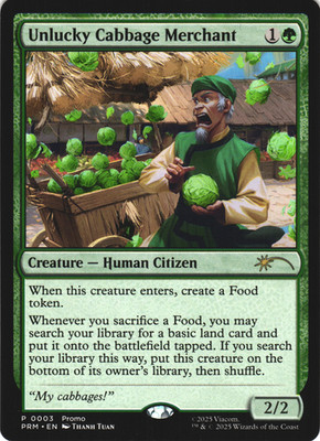 MTG | Unlucky Cabbage Merchant | Standard Showdown Promos | Avatar | EN