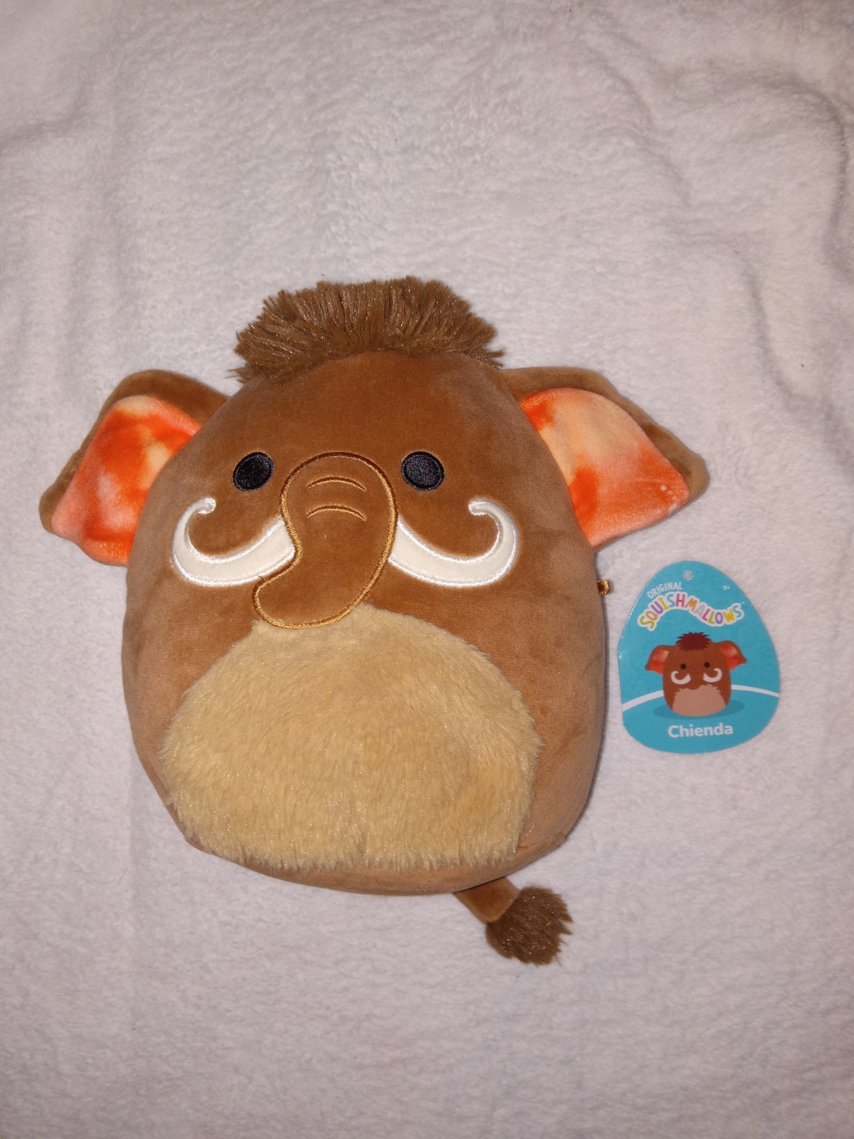 Squishmallow Chienda The Wooly Mammoth 7.5" With Tags Kellytoy See Pics