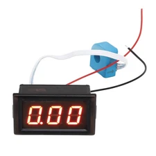 50A DC Ammeter with Hall Sensor LED Digital Display High Accuracy Current Gauge