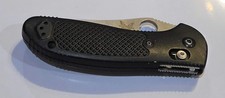 benchmark 550 black Griptilian Mel Pardue Design folding pocket knife
