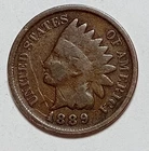 Indian Head Penny Lot of "1" VERY NICE 1889 GOOD OR BETTER°$ FREE SHIPPING $#975
