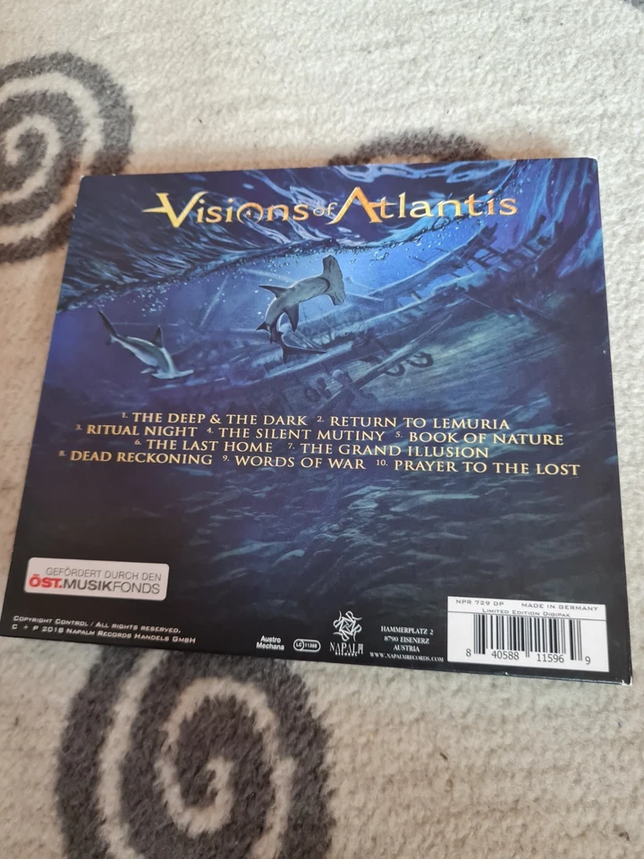 CD VISIONS OF ATLANTIS - THE DEEP & THE DARK  Napalm Records 2018 - Bild 2 von 2