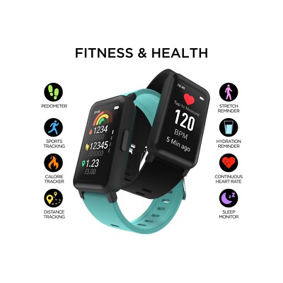 Smartwatch Fitness Tracker, Blush, Silicone Strap iTech  display picture 3