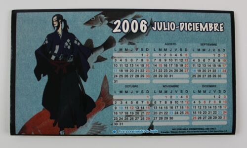 Calendario de mesa Samurai Champloo 2006 7,5" x 4,25" (19 x 11 cm) Promocional España - Imagen 3 de 5