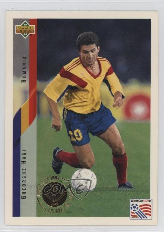 1994 Upper Deck World Cup Heroes and All-Stars Gheorghe Hagi #10 Rookie RC