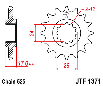 Chain drive kit 15/60 + DID chain 525 VX - Honda CBR F2 F3 (91-98) stunt - Picture 5 of 8