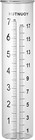 Rain Gauge Glass Replacement Tube for Yard Garden Outdoor Home, 7" Capacity