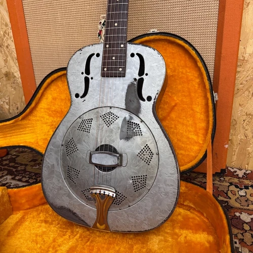 Vintage 1936 1930s National Duolian Steel Resonator Guitar w/ Original Hard Case