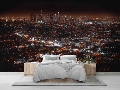 3D Cityscape Night Scene Self-adhesive Removable Wallpaper Murals 5