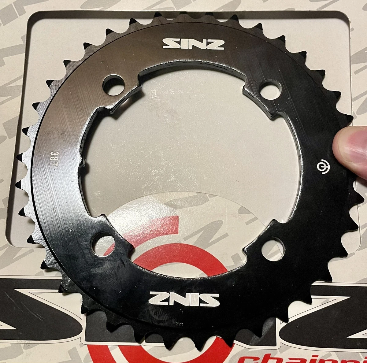 Sinz 104mm 38T Single Speed Chainring Black SPCR 38 eBay