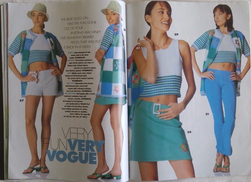 Vogue Knitting Pattern Magazine Spring Summer 1998 Womens Mens Golf Lace Sheers - Picture 10 of 12