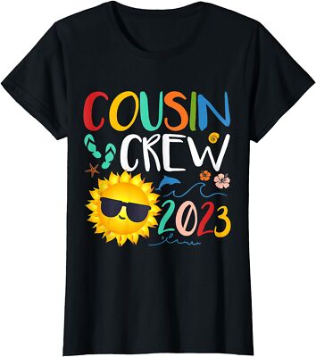Cousin Crew 2023 Family Making Memories Together Ladies' Crewneck T-Shirt
