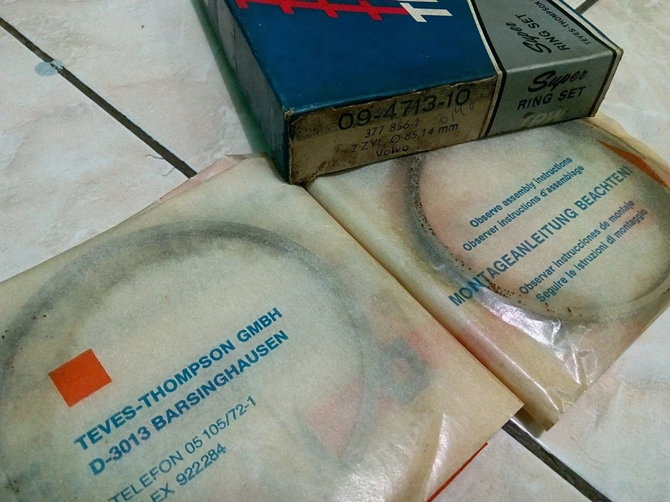 Volvo 340/360/240/940 Piston Ring STD (2x) TRW Inc GERMANY - Изображение 4 из 4
