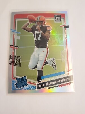 2023 Donruss Optic #225 Dorian Thompson-Robinson Holo Rated Rookie RC Browns