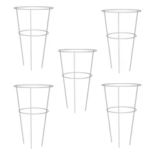 30 In. Heavy Duty Galvanized Peony Plant Support (5-Pack)