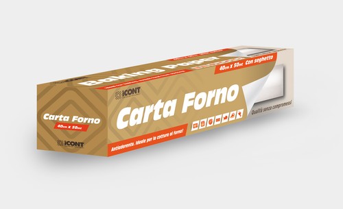 CARTA FORNO PER ALIMENTI ROTOLO MONOUSO ASTUCCIATA 50 METRI LARGHEZZA 40 CM.  | eBay