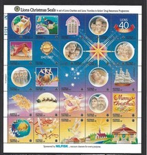 1987 Lions Christmas seals Mini Sheet MUH/MNH