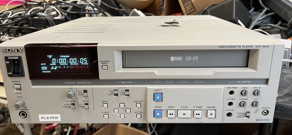 Sony svo-5800 S-VHS Editor VTR for sale online | eBay