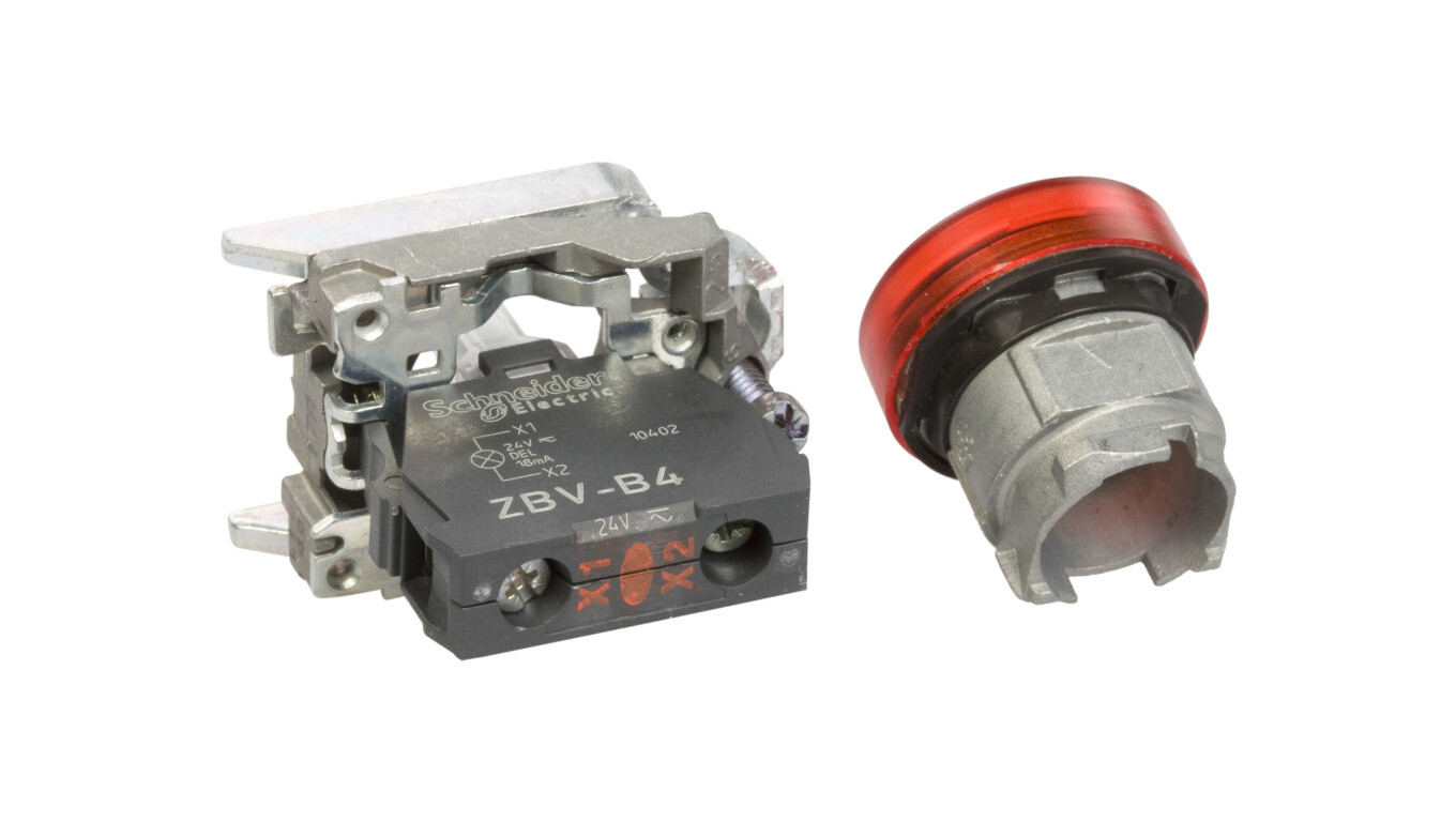 Signal lamp 22mm red 24V AC / DC LED XB4BVB4 /T2UK