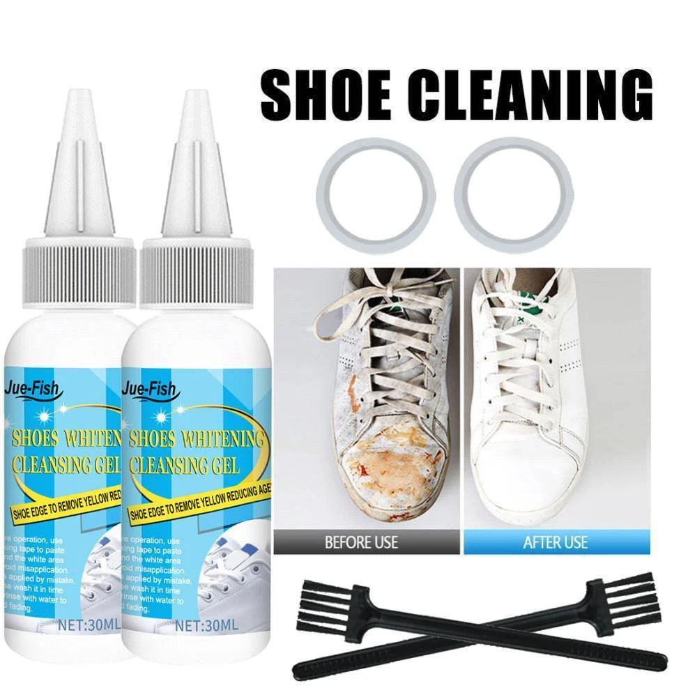 QISIWOLE Shoes Whitening Cleansing Gel, Shoe Stain Remover,