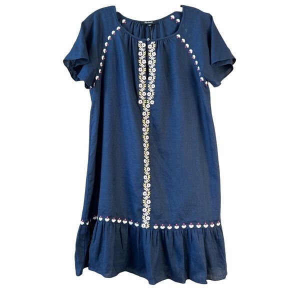 sachin and babi light blue dress NWT Anthropologie maxi EMBROIDERED dress SIZE LARGE