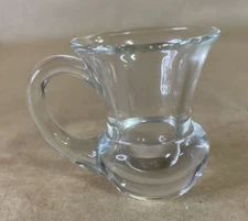VTG Clear Glass Pitcher-Shaped Toothpick Holder/ Bud Vase 2.25" tall