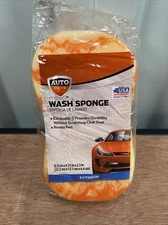 Auto Drive Soft Grip Wash Sponge Estracell-S 8.5" x 4.75 x 2.5 Orange NEW