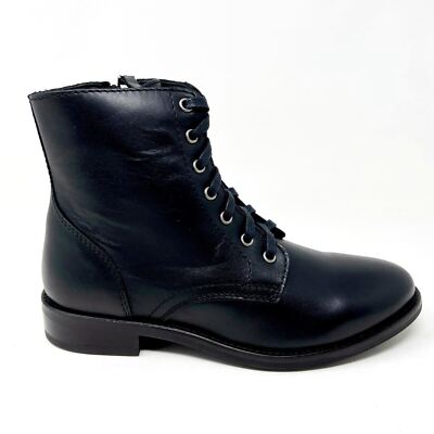 Thursday Boot Co Black President Womens Size Leather Zipper Combat  Boots