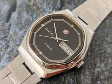 RADO VOYAGER AUTOMATIC DAY/DATE SWISS MADE VINTAGE BLACK DIAL GENTS 2