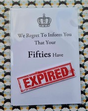 Handcrafted 30th 40th 50th 60th 70th Milestone Birthday card