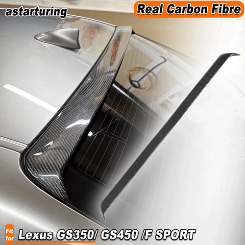 Fit for Lexus GS350/ GS450 /F SPORT 2013-2015 REAL Carbon Rear Roof Spoiler Wing - Picture 1 of 11
