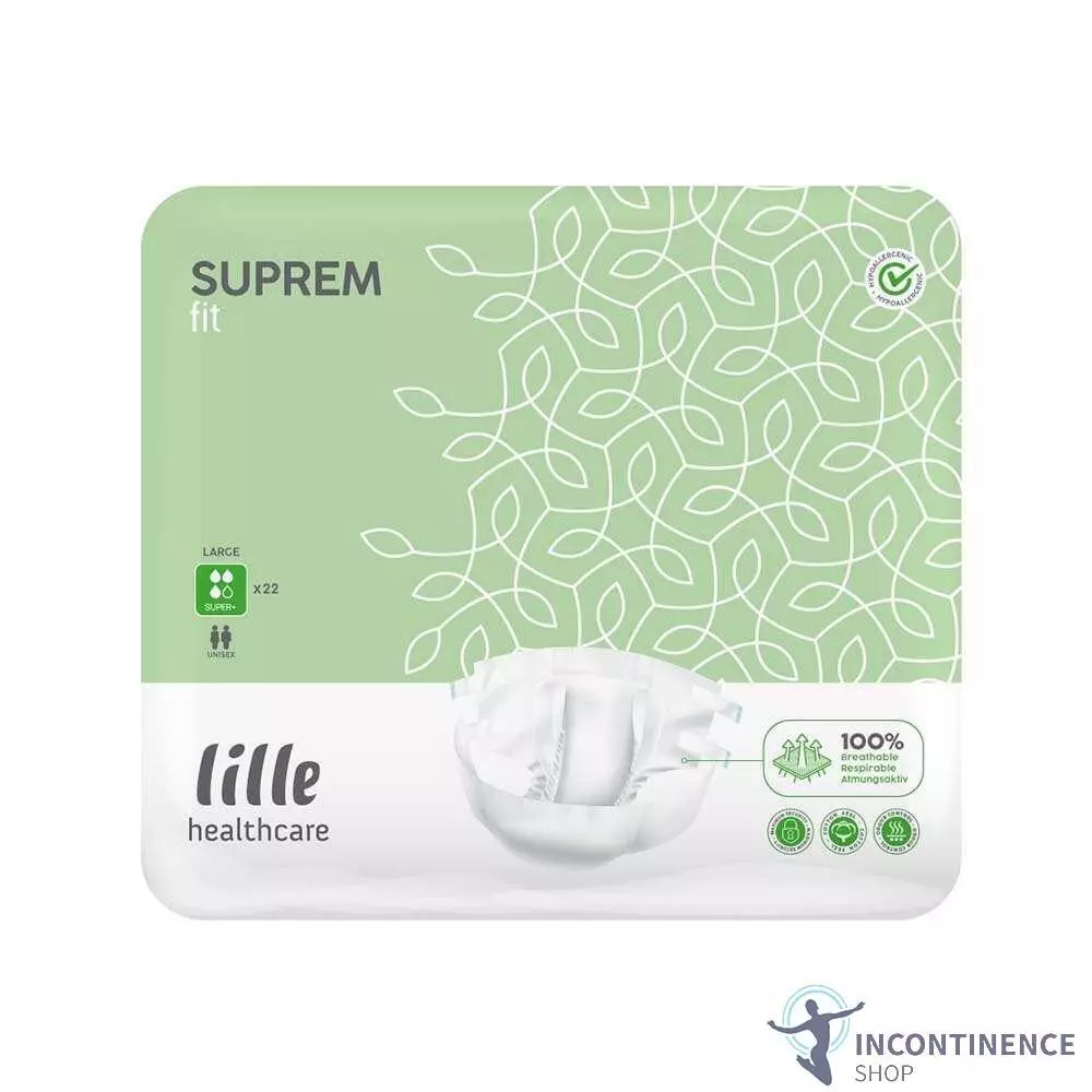 1x Lille Healthcare Suprem Fit Super Plus   Large   Paquet de 22   2950 ml