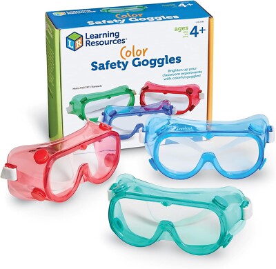 NEU BOX Learning Resources farbige SCHUTZBRILLE (6er Set)