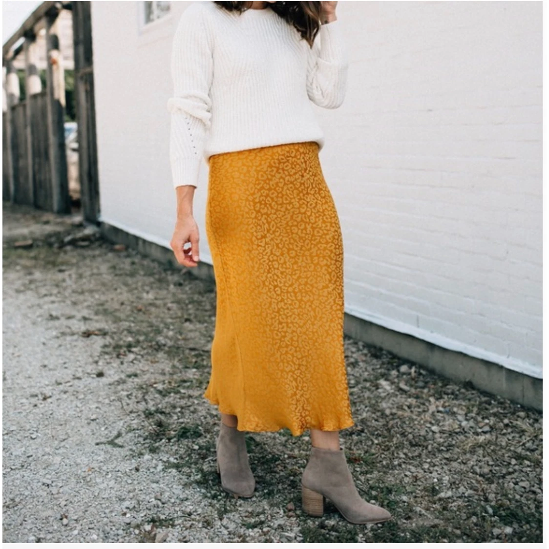 Cheetah midi slip clearance skirt