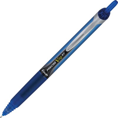 13453 Pilot Precise V10 Retractable Pen, Blue, 1.0mm Bold, Choose Quantity