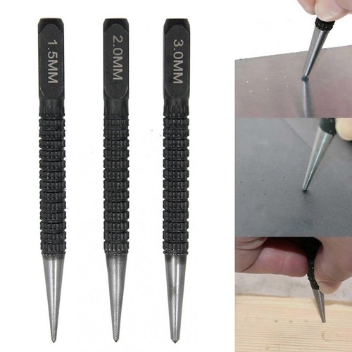 Marking Center Punch 1.5/2/3mm Drilling Hand Tools Hole Metal NonSlip