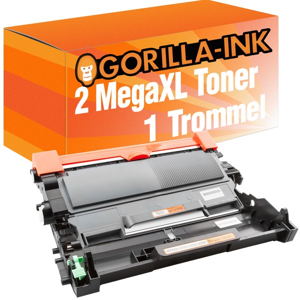 Trommel & 2 Toner FüR Brother DR-2200 TN-2010 HL-2130 HL-2132 HL-2135W-image