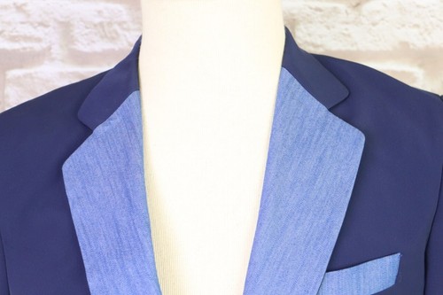 VERSACE COLLECTION Blue Two Button Medusa Blazer Jacket Size 54 - Picture 4 of 21