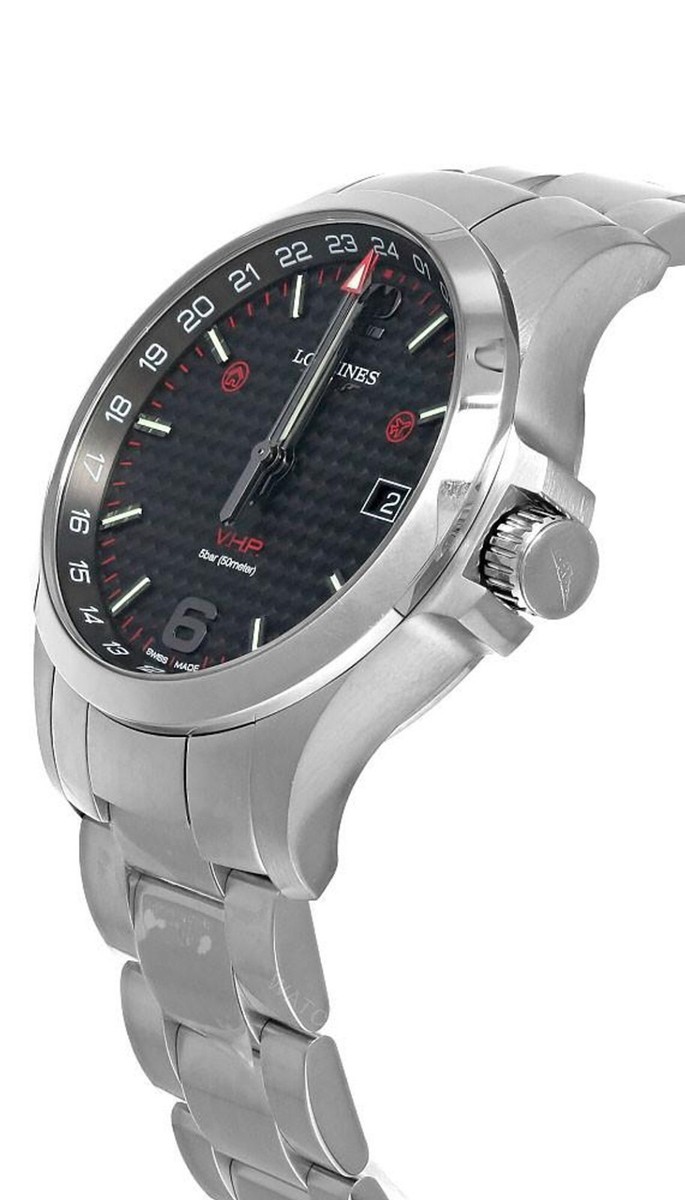 Longines Conquest V.H.P. GMT Quartz 43MM Men's Watch L3.728.4.66.6