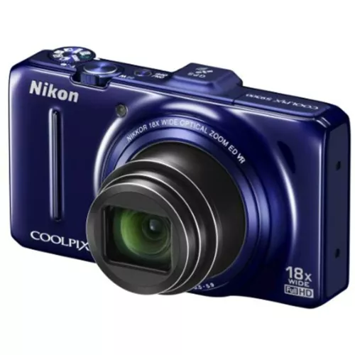 Nikon COOLPIX S9300 fotocamera digitale compatta blu navy usata 90% nuova buone condizioni - Foto 9 di 9