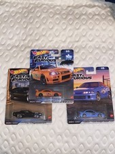 Fast And Furious Hot Wheels Premium Nissan Skyline, Custom Acura, Poly mouth
