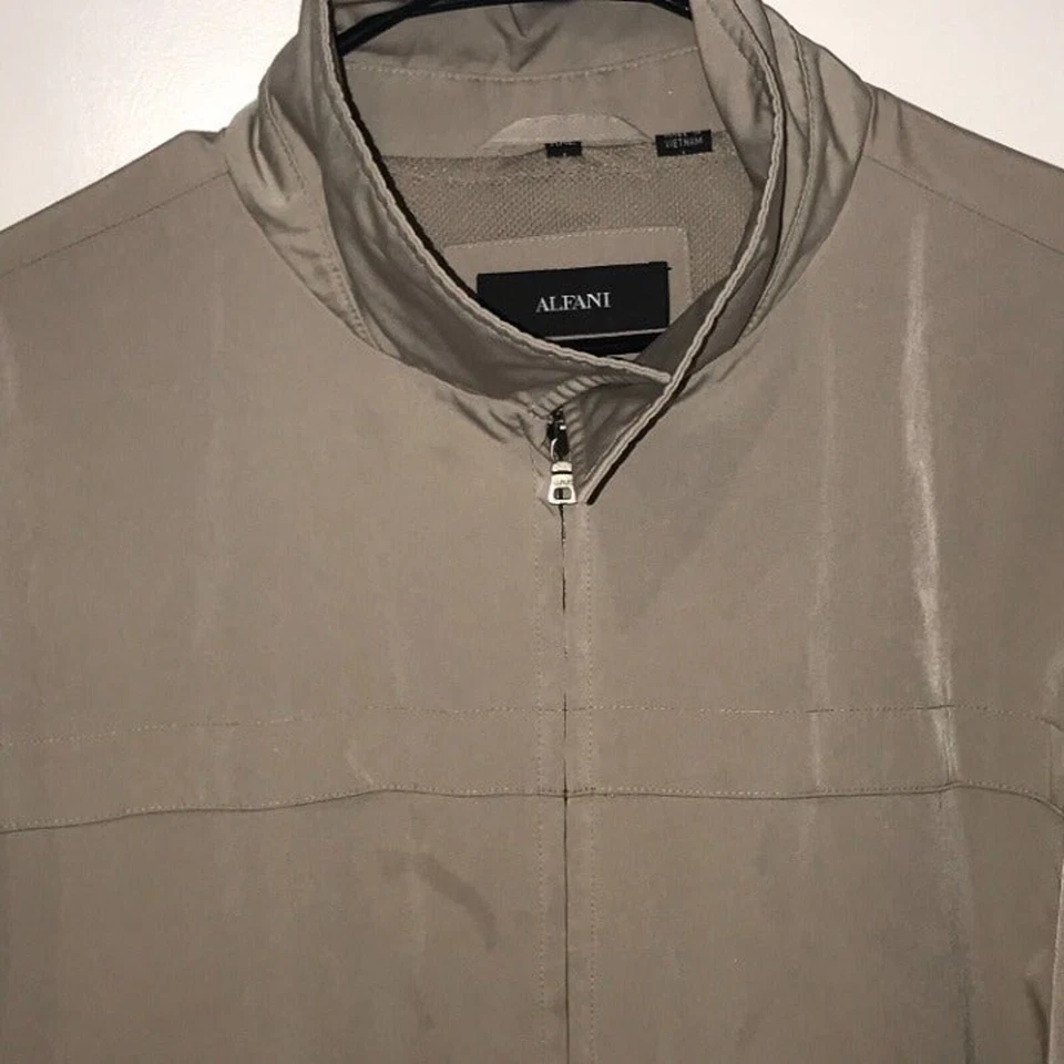 Chaqueta ligera beige Alfani para hombre 2XL Foto 3 de 4