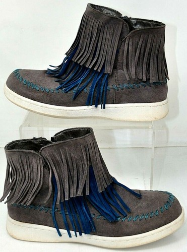 Muk Luks Womens Suede Ankle Boots Size 